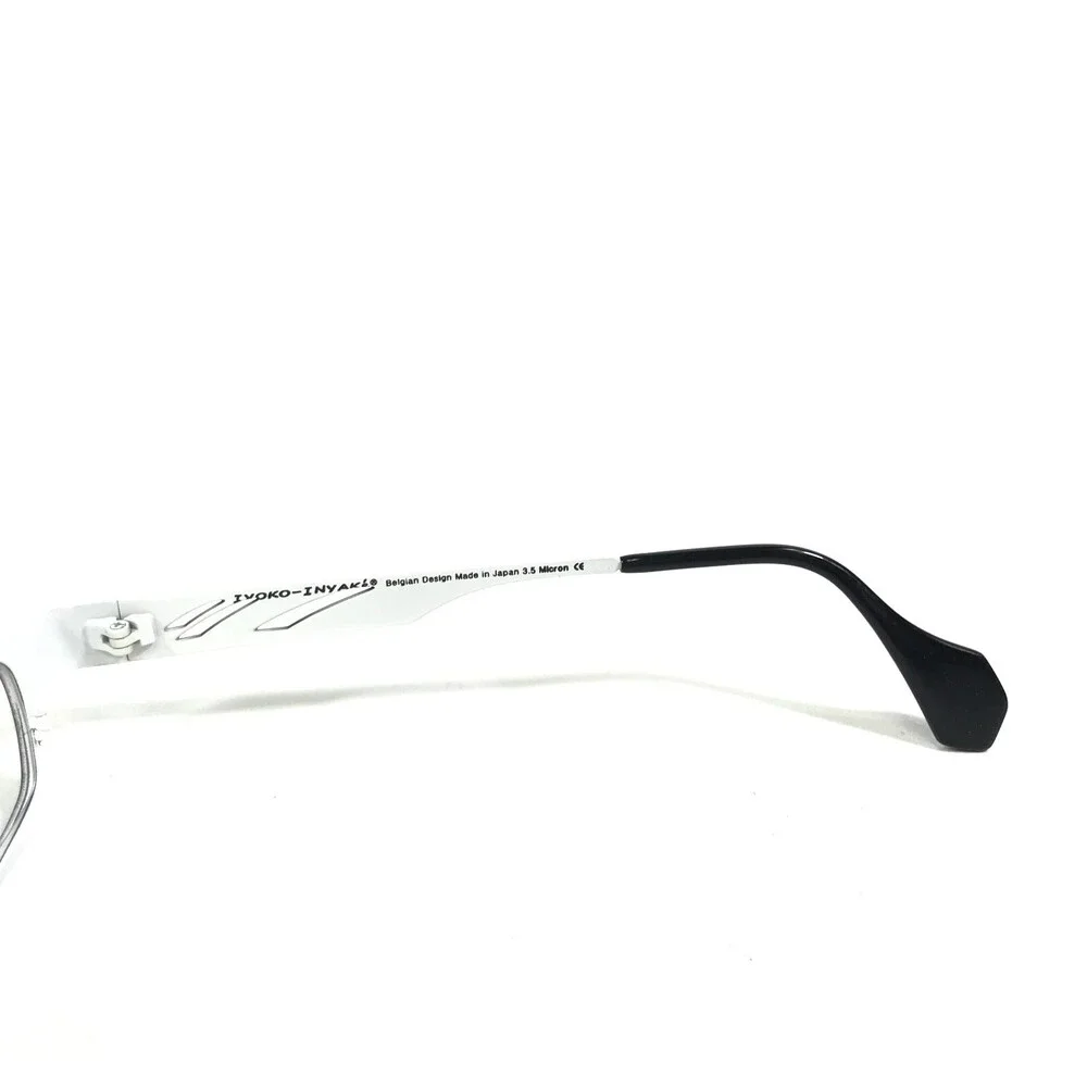 Iyoko-Inyake Eyeglasses Frames IY573 Col.143 Black White Cat Eye 48-18-140